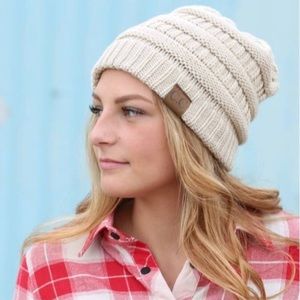 Khaki beanie, New without tags. Never worn